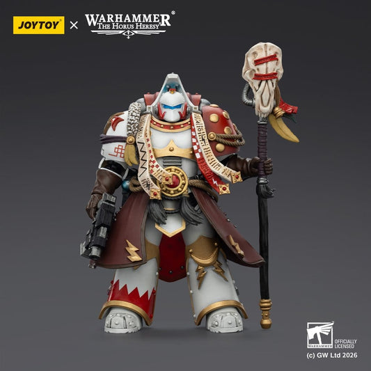 Warhammer 40,000 Action Figure White Scars Stormseer Consulwith Force Staff and Bolt Pistol 12 cm Joy Toy (CN)