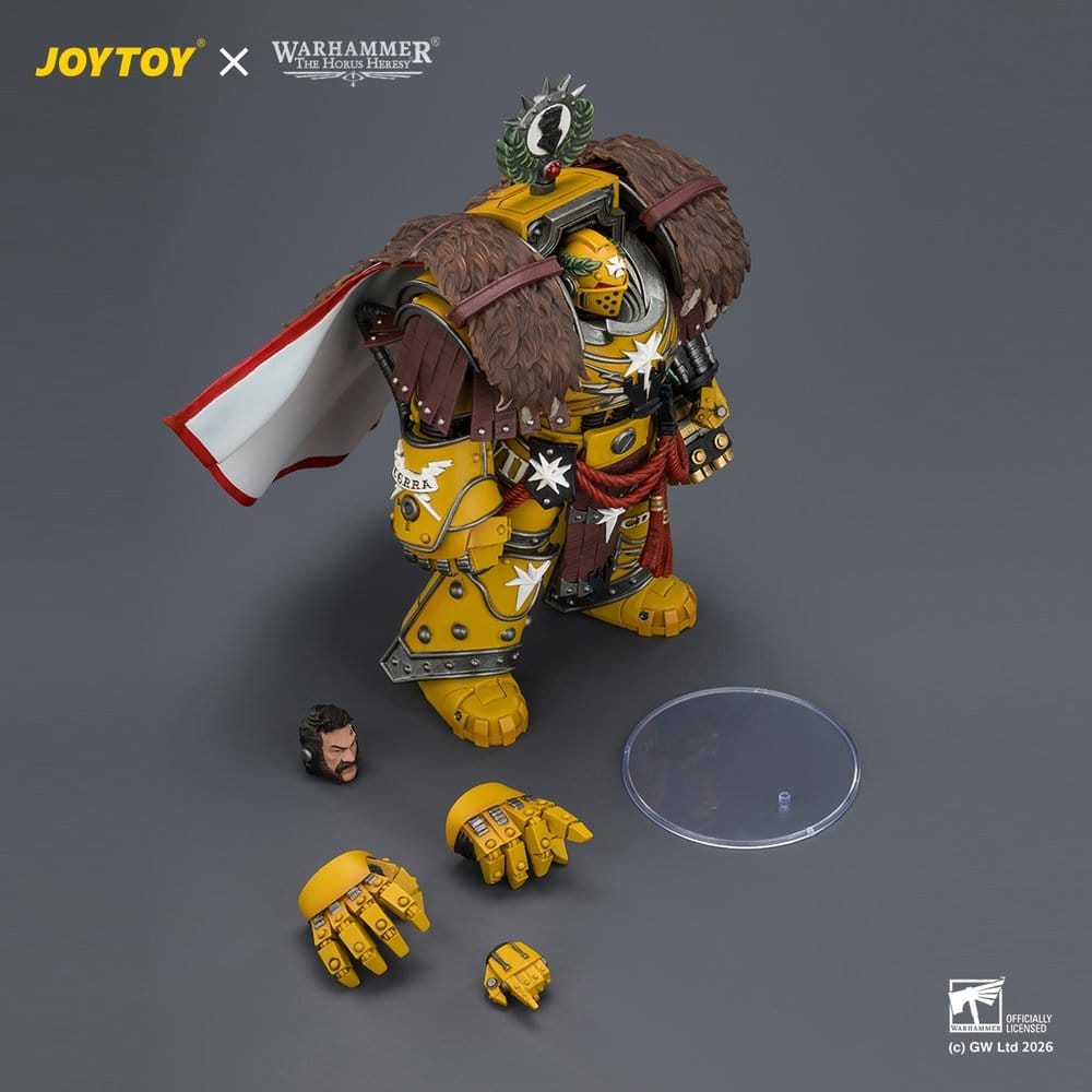 Warhammer Action Figure Imperial Fists Lord Castellan Evander Garrius, The Tyrant of Cthonia 14 cm Joy Toy (CN)