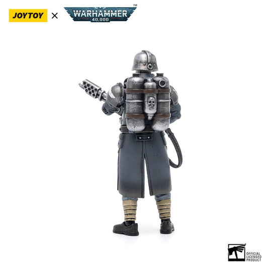 Warhammer 40k Action Figure 1/18 Death Korps of Krieg Veteran Squad Guardsman with Flamer 10 cm Joy Toy (CN)