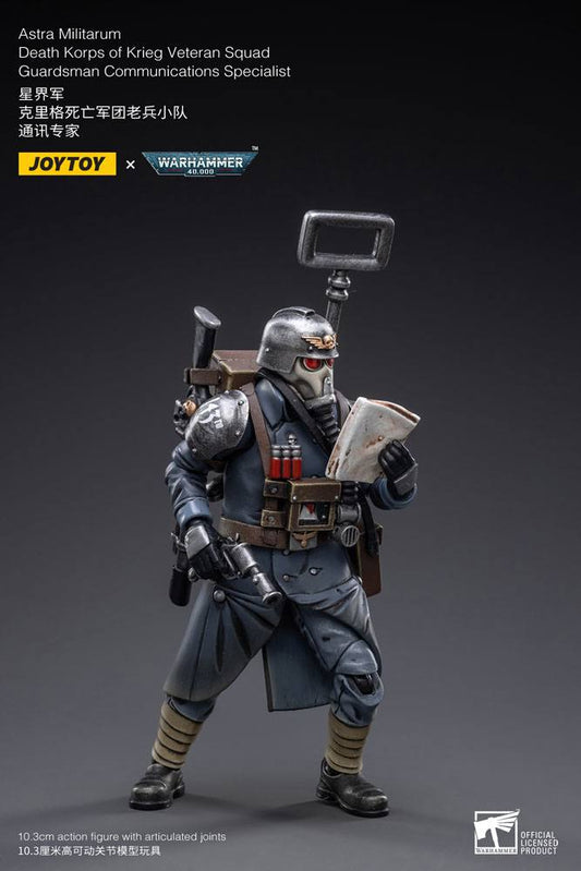 Warhammer 40k Action Figure 1/18 Death Korps of Krieg Veteran Squad Guardsman Communications Specialist 10 cm Joy Toy (CN)