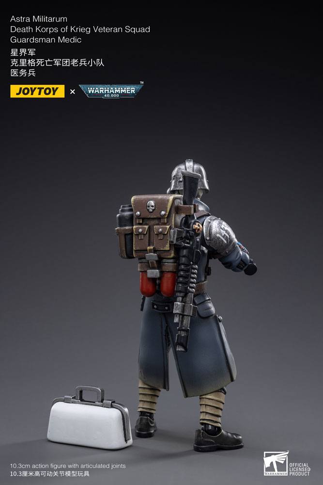 Warhammer 40k Action Figure 1/18 Death Korps of Krieg Veteran Squad Guardsman Medic 10 cm Joy Toy (CN)
