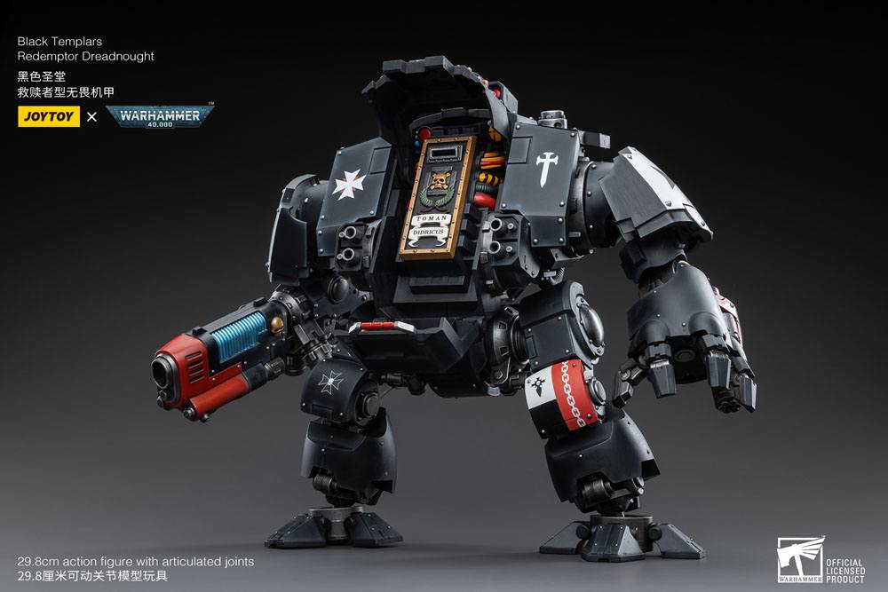 Warhammer 40k Action Figure 1/18 Black Templars Redemptor Dreadnought 30 cm