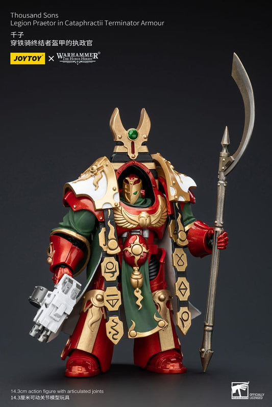 Warhammer The Horus Heresy Action Figure 1/18 Thousand sons Legion Praetor in Cataphractii Terminator Armour 12 cm - FanofThings.co.uk