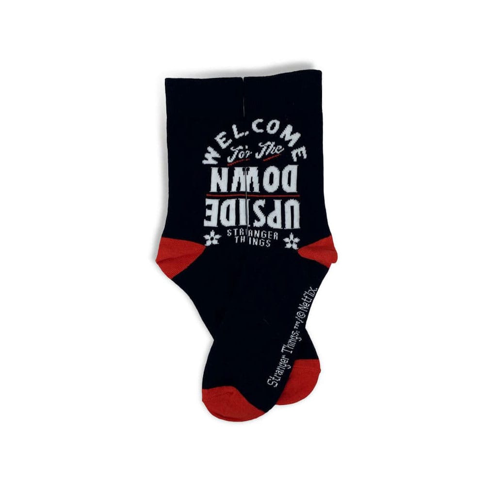 Stranger Things Socks Upside Down Large