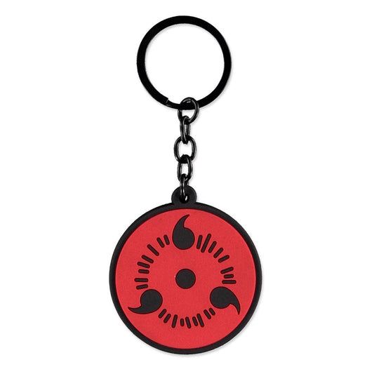 Naruto Shippuden Rubber-Keychain Sharingan Keyrings
