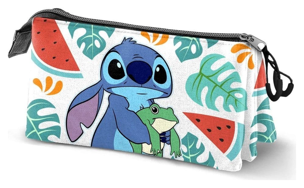 Lilo & Stitch Triple Pencil case Frog Multicolour Karactermania