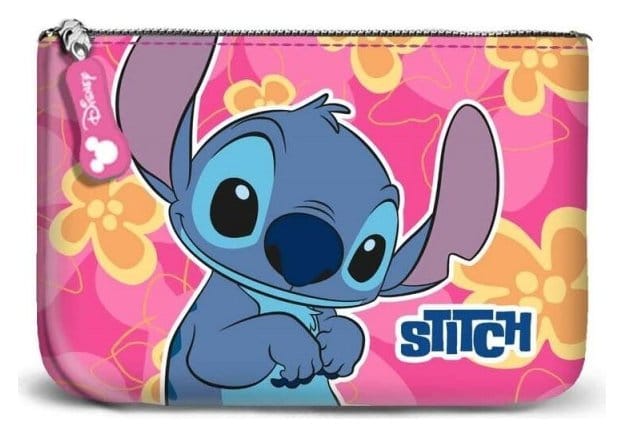 Lilo & Stitch Small Square Coin Purse Cute Pink Karactermania