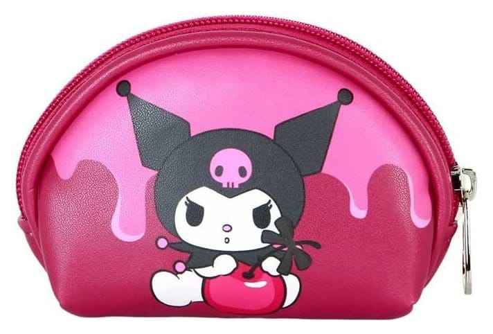 Sanrio Casual Oval Coin Purse Kuromi Cherry