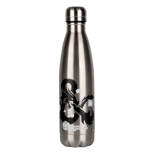 Dungeons & Dragons Thermo Water Bottle Logo Silver Kitchen- and Tableware