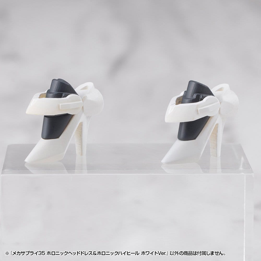 Kotobukiya M.S.G. Model Kit Accessory Set Mecha Supply 34 Holonic Headdress & Holonic High Heels White Ver. Kotobukiya