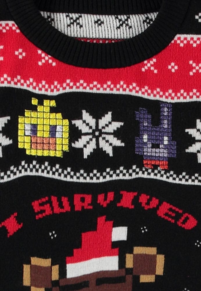 Five Nights at Freddy’s Sweater Survived Five Nights (Christmas Jumper) Size M Sweaters