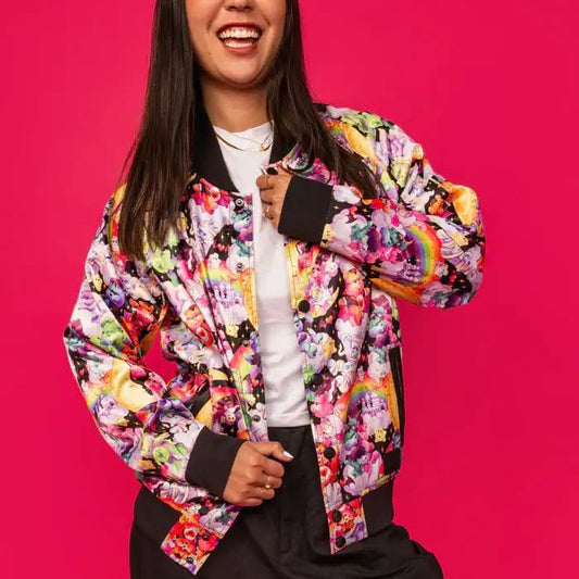 The Care Bears x Universal Monsters by Loungefly Bomber Jacket Unisex Barbie 65th Anniversary Size XL