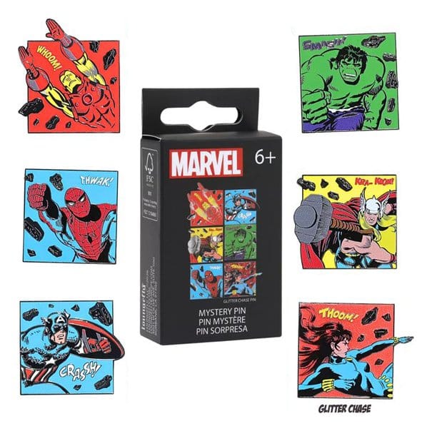 Marvel by Loungefly Enamel Pins Classic Avengers Blind Display (12)