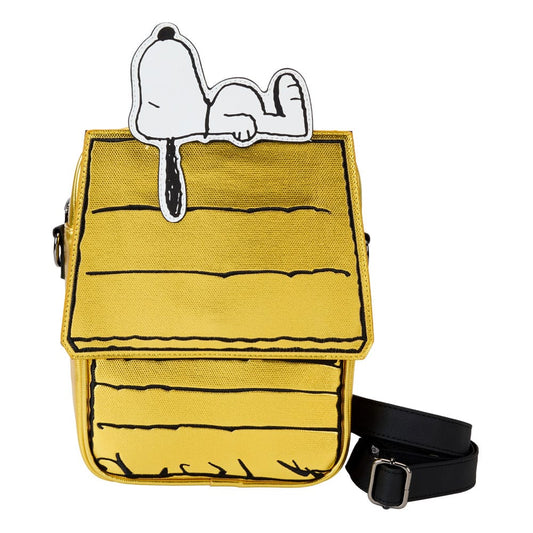 Loungefly Peanuts 75th Anniversary Snoopy Sleeping Doghouse Crossbody Bag 75th Anniversary
