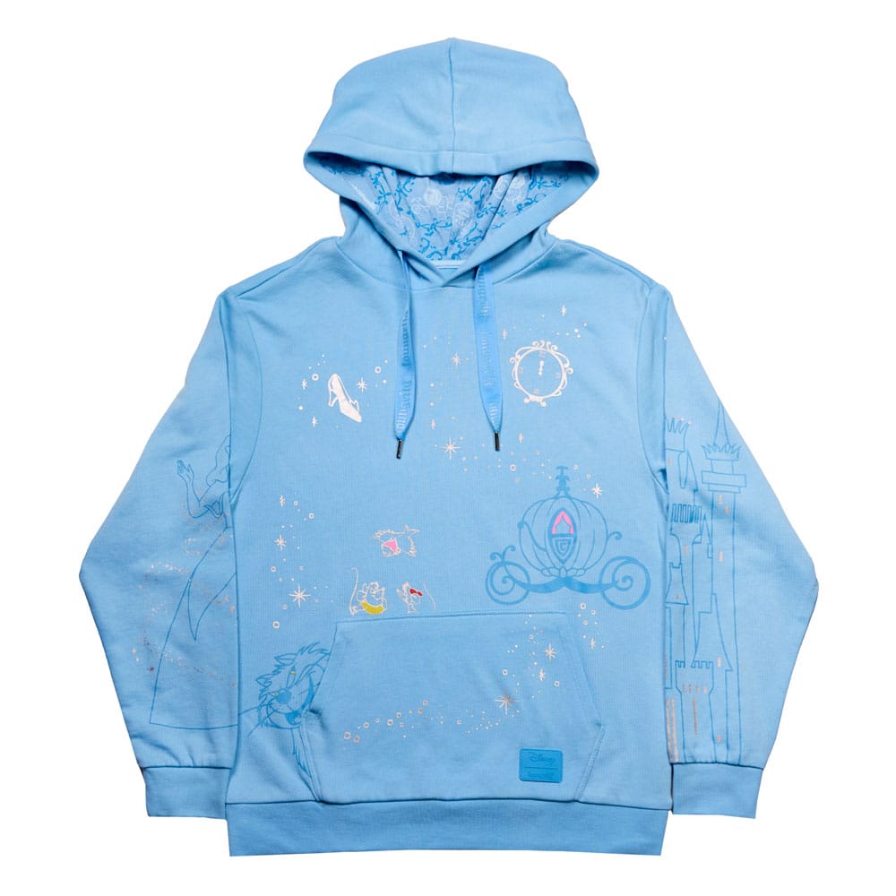 Disney by Loungefly Hoodie Sweater Unisex Cinderella 75th Anniversary Size S Loungefly