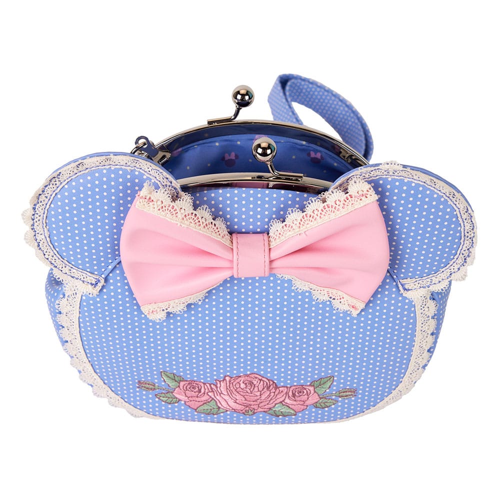 Disney by Loungefly Crossbody Minnie Floral and Lace Kisslock Bags