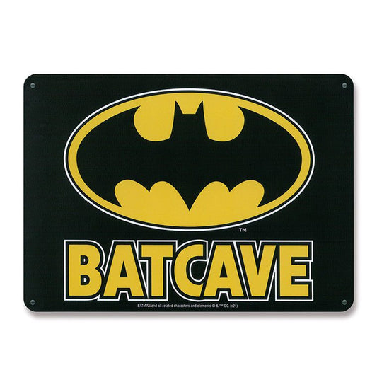 DC Comics Tin Sign Batcave 15 x 21 cm Tin signs