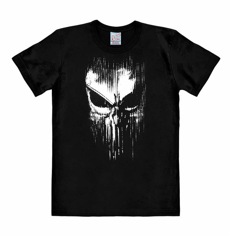 Marvel Easy Fit T-Shirt Punisher - Striped Skull T-shirts