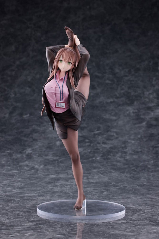 Original Character PVC Statue 1/6 OL-chan Who Doesn’t Want to Go to Work Pink Ver. 26 cm Statues