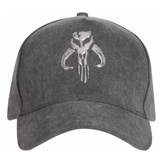 Star Wars The Mandalorian Curved Bill Cap Silver Crest Beanies & Caps