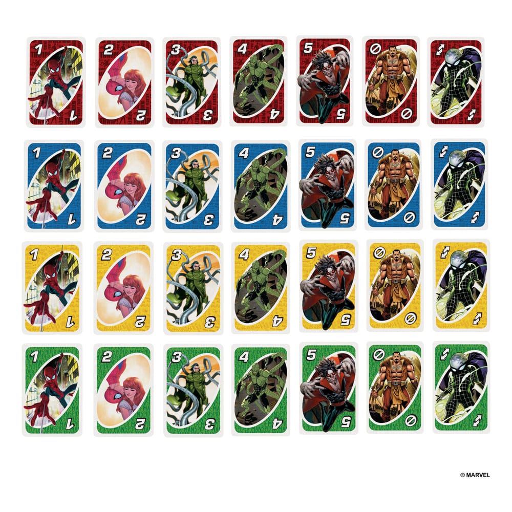 The Amazing Spider-Man Card Game UNO Mattel
