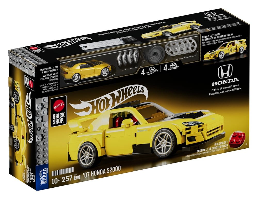 Hot Wheels Speed Series Mattel Brick Shop Building Set 1/32 '07 Honda S2000 Mattel