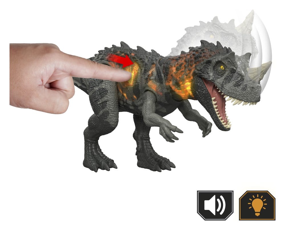 Jurassic World: Survival Action Figure Wild Roar Ceratosaurus Mattel