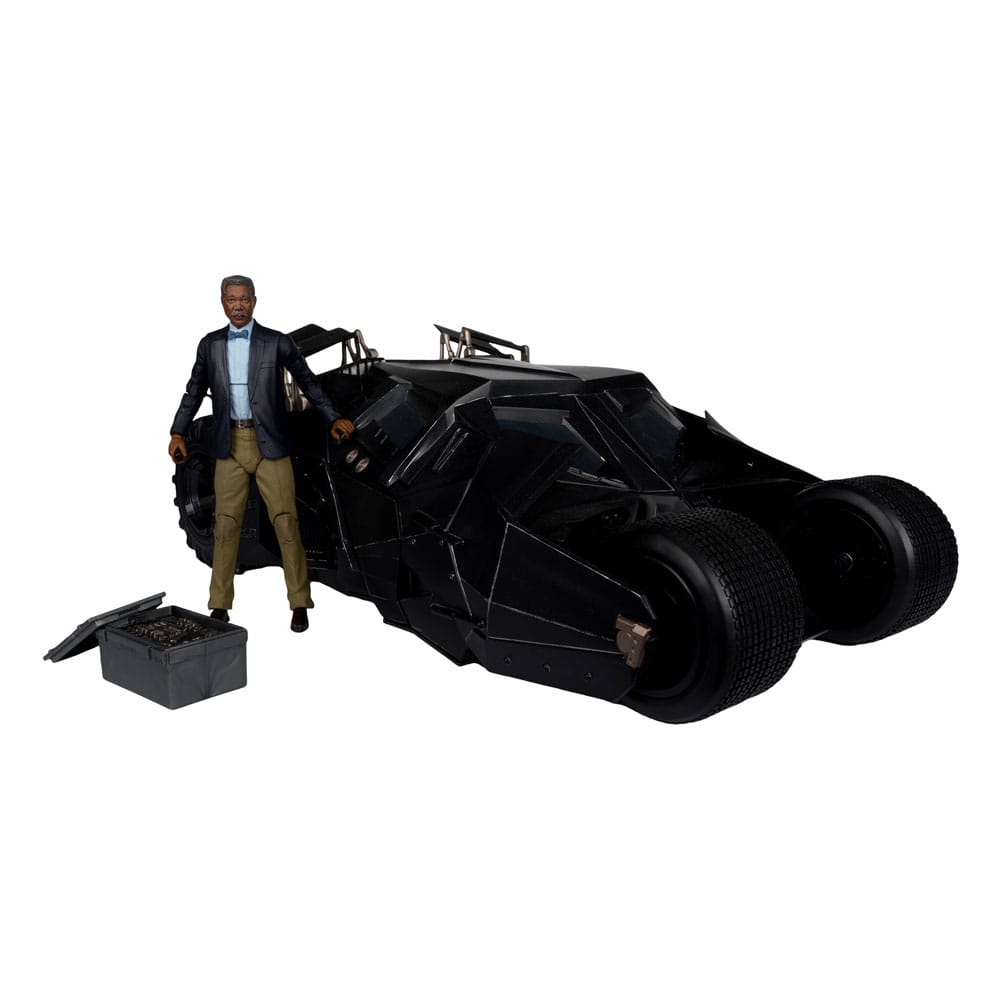 DC Multiverse Vehicle Tumbler with Lucuis Fox (The Dark Knight) (Gold Label) McFarlane Toys