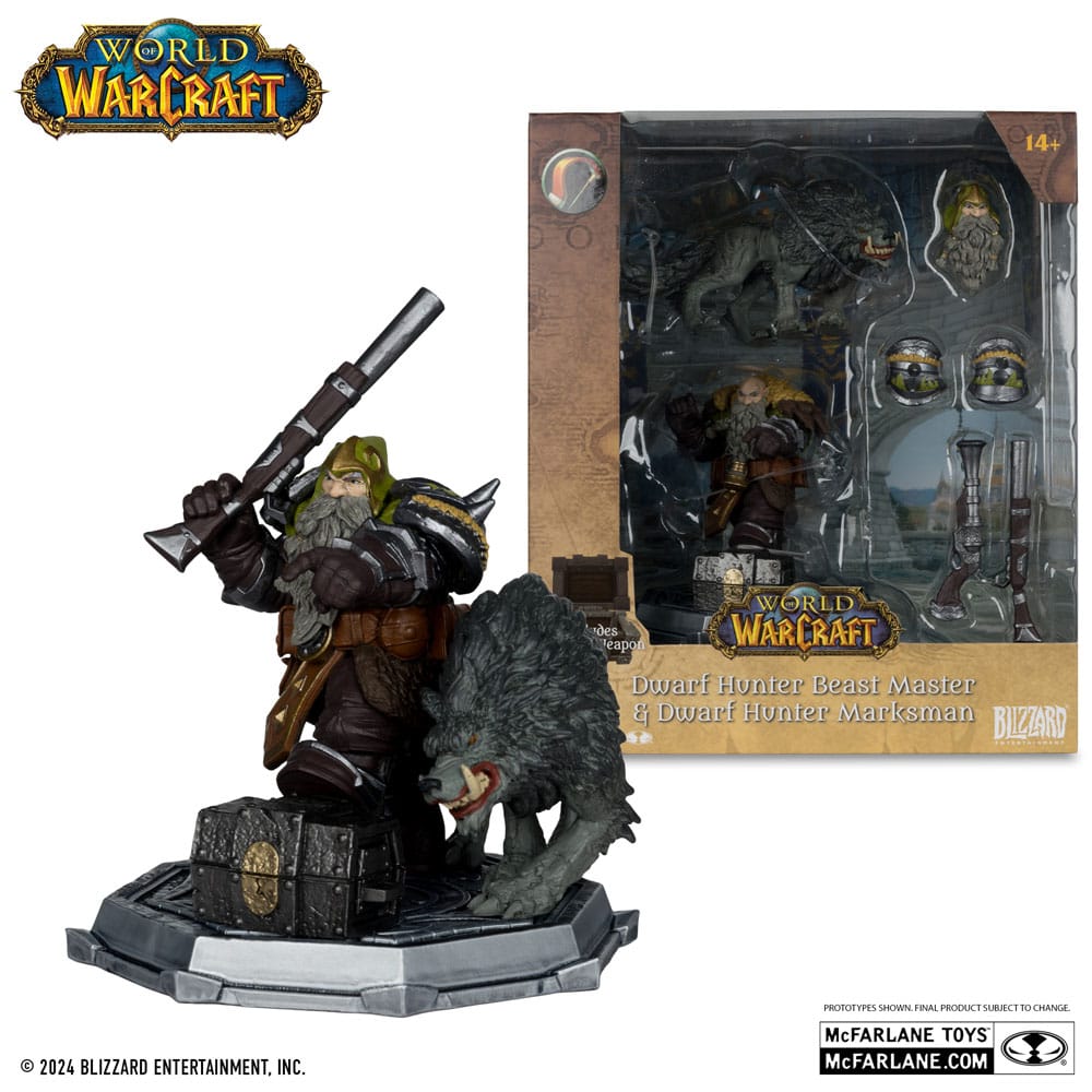 World of Warcraft Action Figures Dwarf Hunter & Pandaren 15 cm Assortment (8) McFarlane Toys