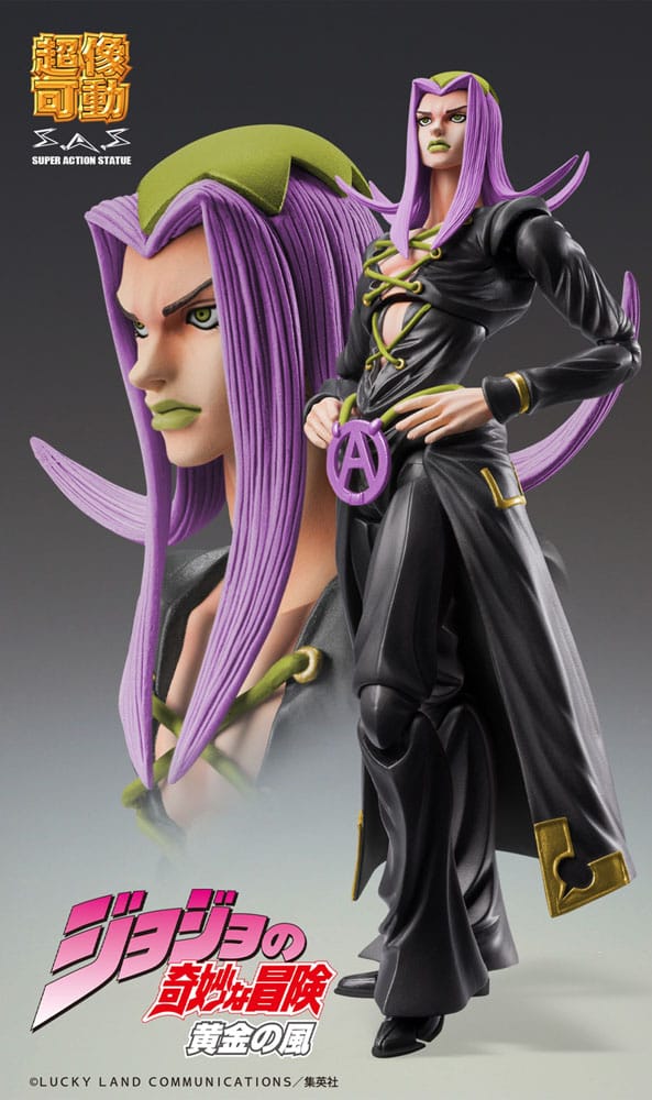 JoJo’s Bizarre Adventure Part 5 Super Action Action Figure Chozokado Leone Abbacchio Black Ver. 16 cm Action figures