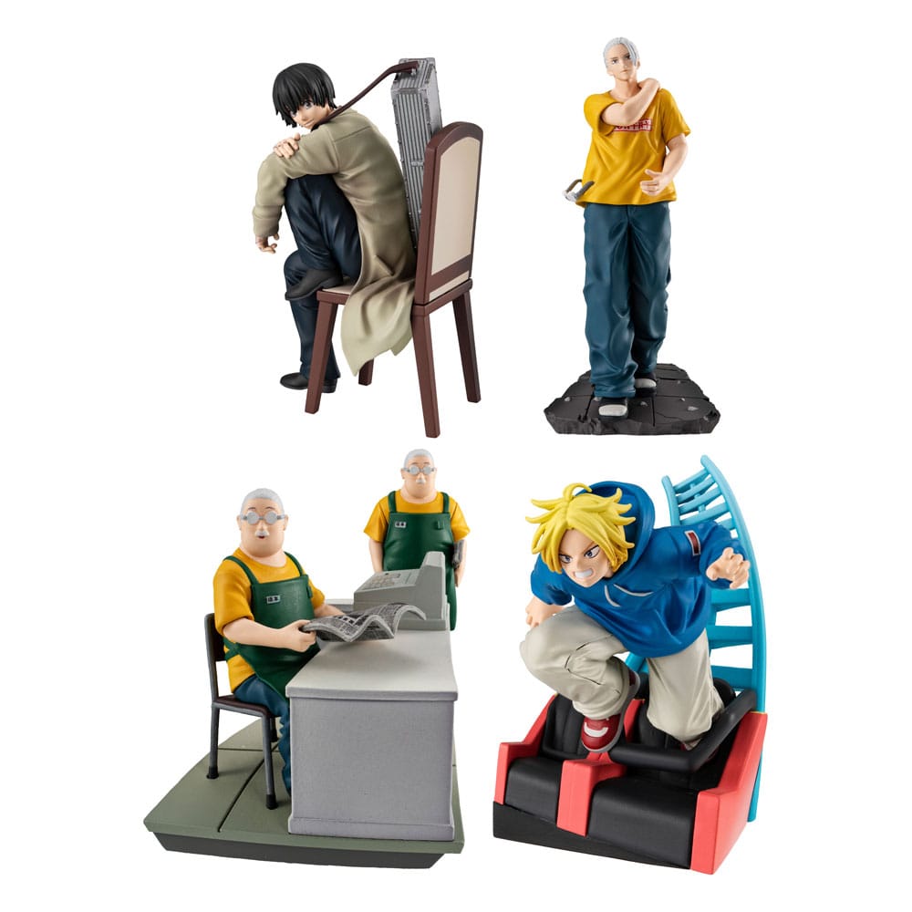 Sakamoto Days Petitrama EX Series Trading Figure 4-Set Cut Out Scenes Set 9 cm Megahouse