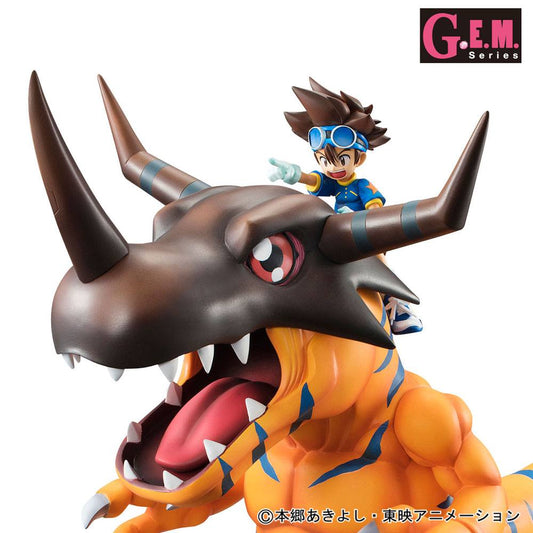 Digimon Adventure G.E.M. Series PVC Statue Greymon & Taichi 25 cm