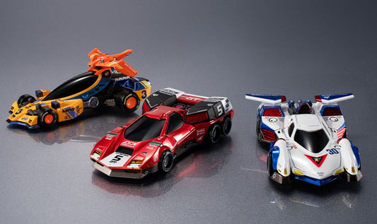Future GPX Cyber Formula Vehicles 3-Pack Asurada G.S.X & Albatrander 602 & Aoi Superion GT Set Heritage Edition 7 cm
