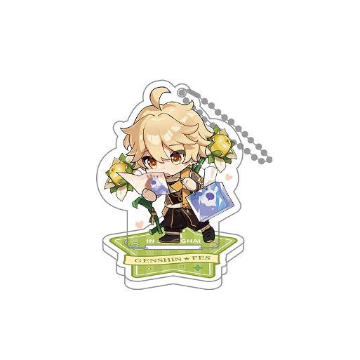 Genshin Impact Genshin Fes 2021 Acrylic Figure & Keychain Traveler Aether 9 cm Mini-figures