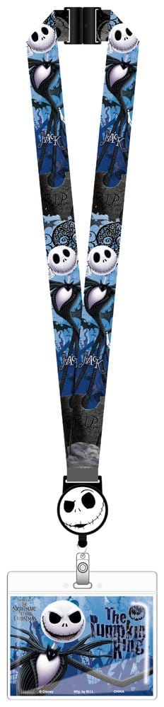 The Nightmare Before Christmas Deluxe Lanyard with Card Holder The Pumpkin King Monogram Int.