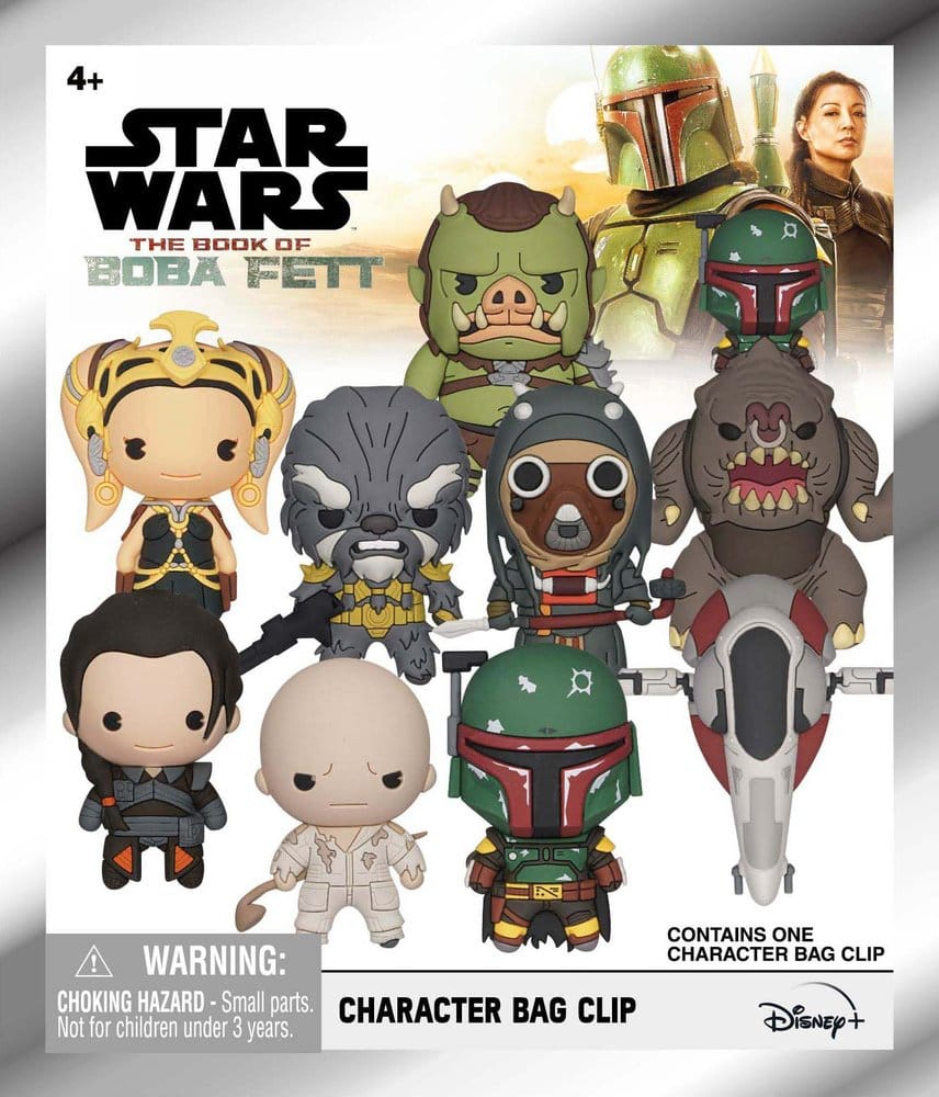 Star Wars: The Book of Boba Fett 3D PVC Bag Clips Series 1 Display (24)