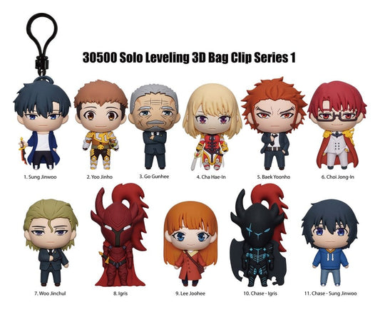 Solo Leveling 3D PVC Bag Clips Series 1 Blind Bag Display (24)