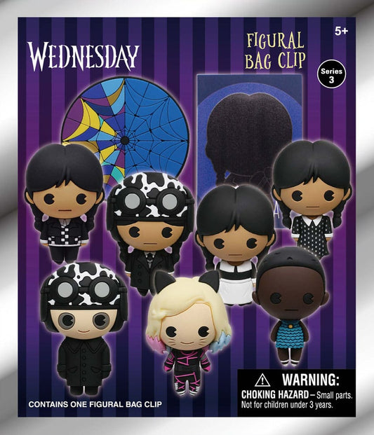 Wednesday 3D PVC Bag Clips Series 3 Display (24)