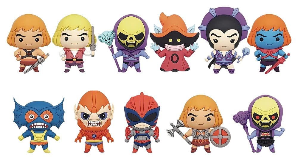 Masters of the Universe 3D Foam Bag Clips Movie Series 1 Display (24) Monogram Int.
