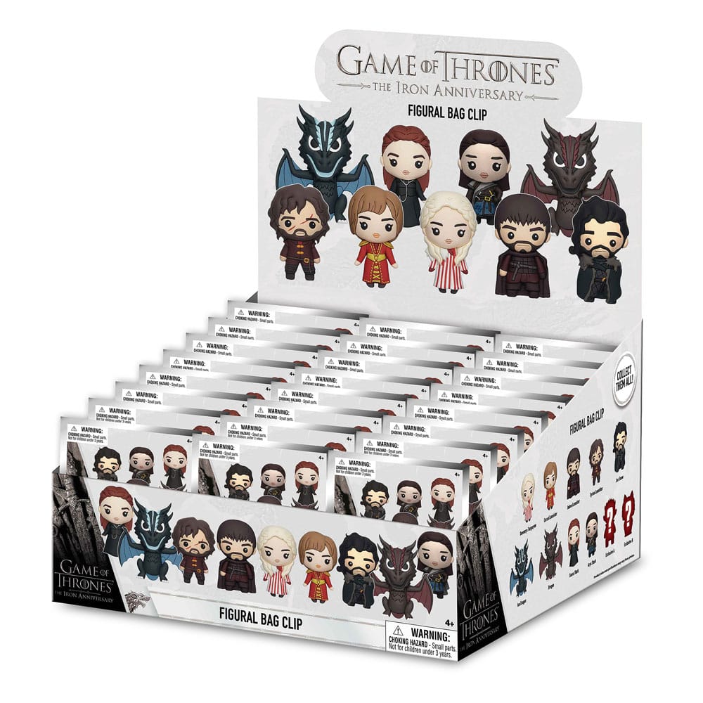 Game of Thrones 3D PVC Bag Clips Series 1 Display (24)