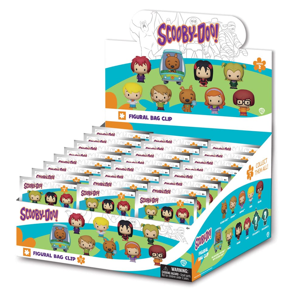 Scooby-Doo 3D PVC Bag Clips Series 2 Display (24) Monogram Int.
