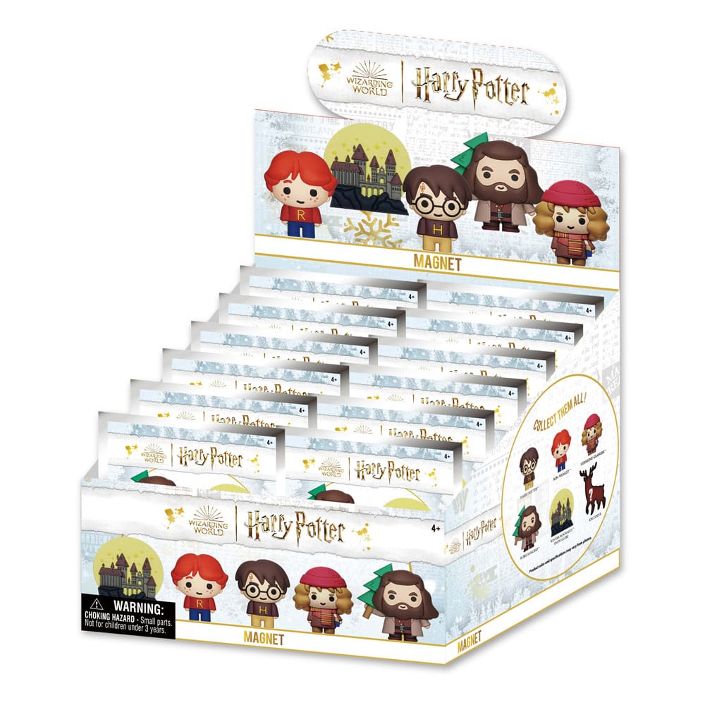 Harry Potter 3D Magnets Christmas Series Display (12) Monogram Int.