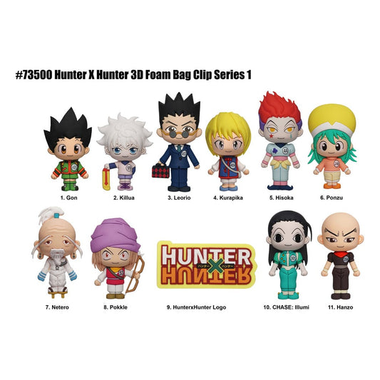 Hunter x Hunter 3D Foam Bag Clips Series 1 Display (24) Monogram Int.