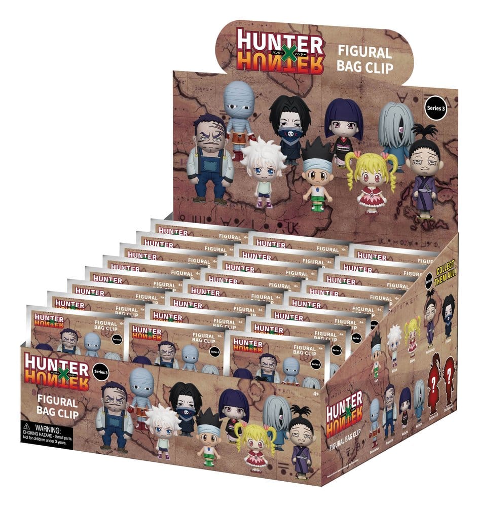 Hunter x Hunter 3D PVC Bag Clips Series 3 Display (24) Monogram Int.