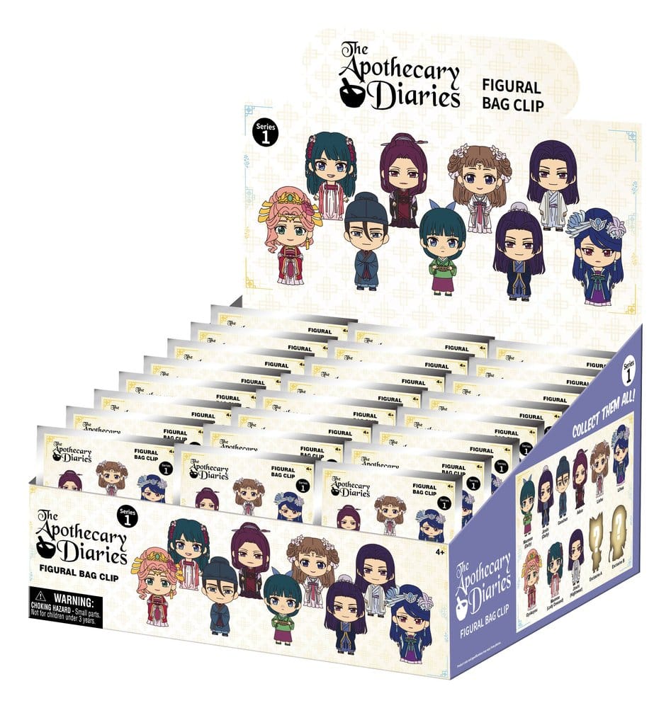 Apothecary Diaries 3D PVC Bag Clips Series 1 Display (24) Monogram Int.