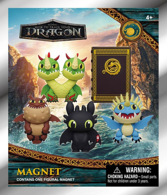 How to Train Your Dragon Magnets blind pack Series 1 Display (12) Monogram Int.