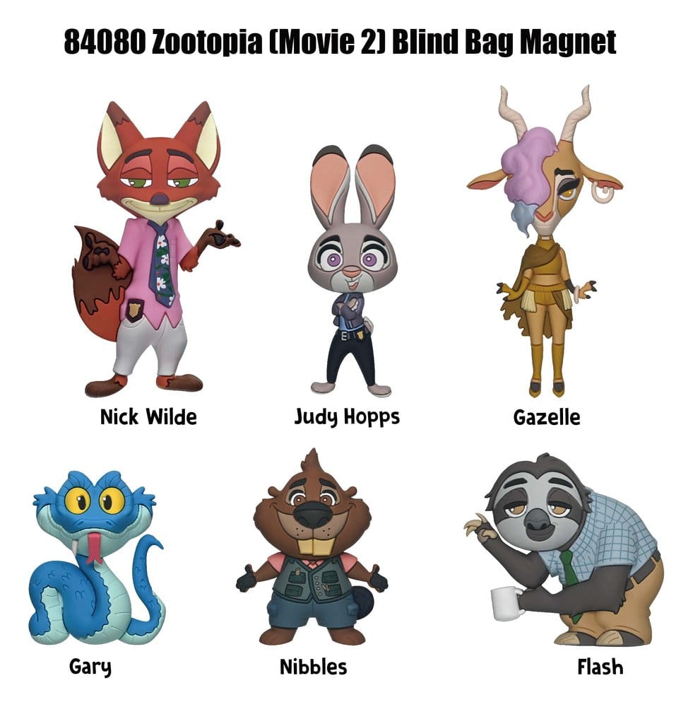 Zootopia 2 Magnets blind pack Series 1 Display (12) Monogram Int.