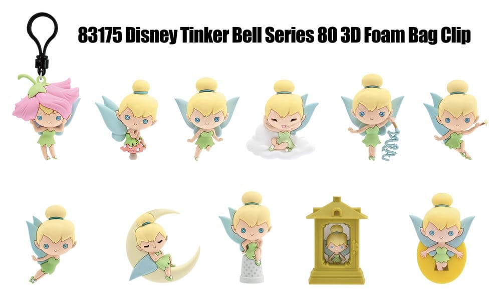 Tinker Bell 3D PVC Bag Clips Series 81 Blind Bag Display (24)