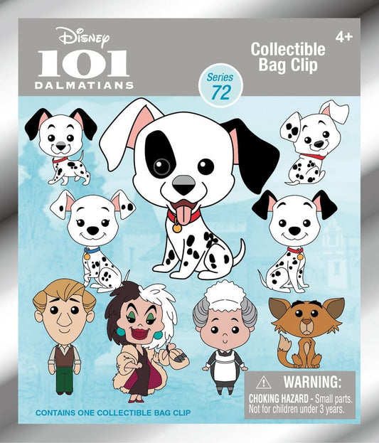 One Hundred and One Dalmatians 3D Foam Bag Clips Serie 72 Display (24) Monogram Int.