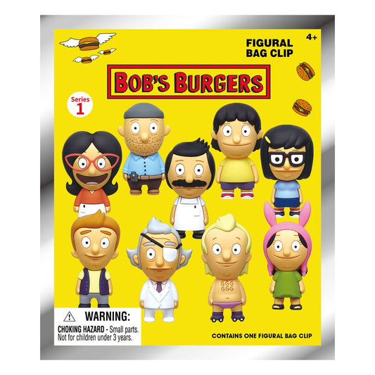 Bob's Burgers 3D Foam Bag Clips Series 1 Display (24) Monogram Int.